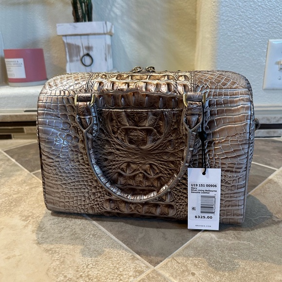 Brahmin Stacy Silver Lining Melbourne Satchel - Picture 4 of 6